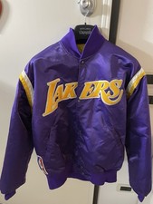 Bellissimo bomber L.A. Lakers originale della Starter linea NBA Taglia L anni 90