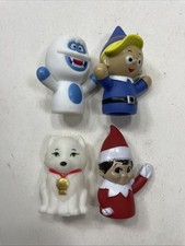 Rudolph Red-Nosed Reindeer Rubber Finger Puppets Abominable Snowman Elf Cat