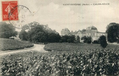 SAINT ESTEPHE Calon Ségur Vigne Château Plus 1 Karte ANGEBOT Diktierte Art Rücken!