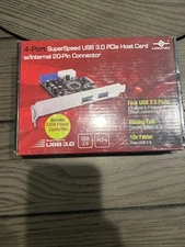 Vantec UGT-PC345 4-Port SuperSpeed USB 3.0 PCI Express Host Card Brand New!