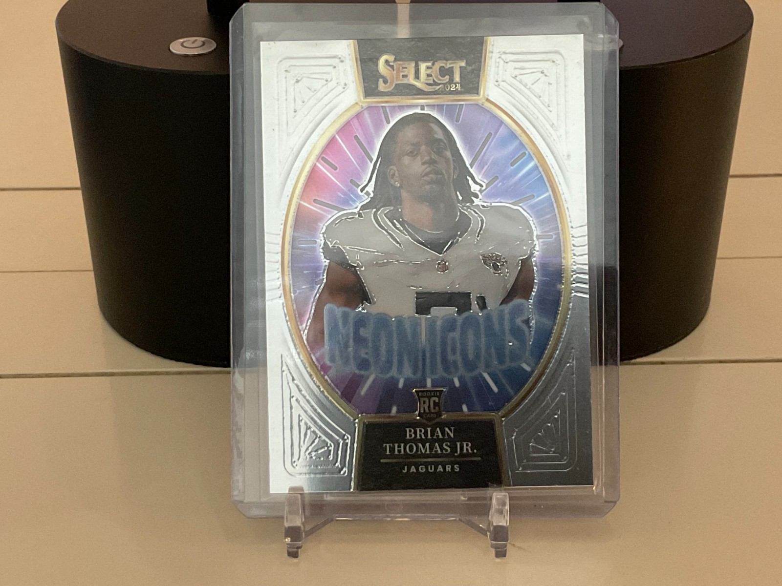 2024 Panini Select - Neon Icons Brian Thomas Jr. #17 Silver Prizm (RC)