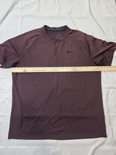 Mens Maroon Nike Blade Golf Shirt 2xl