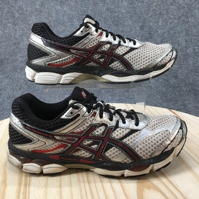 Asics Shoes Mens 10 Sneakers Off White Leather Lace Up Round Toe Casual Comfort