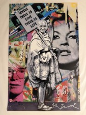 Mr. Brainwash SIGNED GANDHI Offset Litho MBW Where There Is LOVE