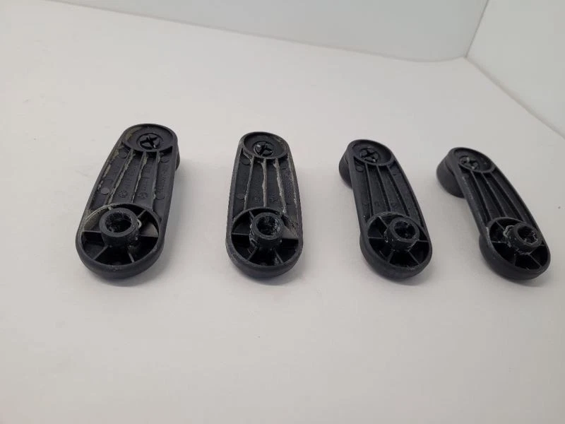 2007-2018 JEEP JK WRANGLER INTERIOR WINDOW CRANK HANDLES X4 BLACK Foto 4 de 4