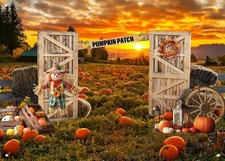 82.6x59inch Pumpkin Patch Backdrop Fall Backdrop for Photography Thanksgiving...