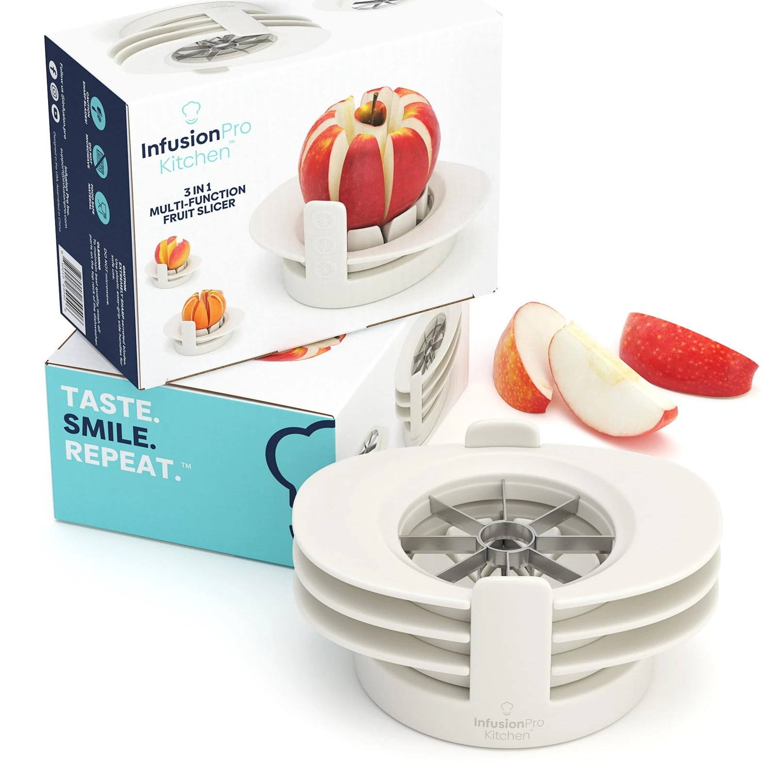 3 in 1 Apple Corer, Citrus Slicer, Mango Cutter, Tomato Wedges - Heavy Duty S...