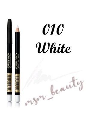 Max Factor Kohl Kajal Pencil Eyeliner Soft Liner Eye Pencil - 010 Weiß