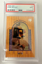 1996 UD3 Hardwood Prospects Kobe Bryant PSA 9 Mint Rookie Card #19 Lakers. rookie card picture