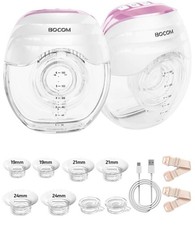 Bocom Breast Pump, Wearable Hands Free Breast Pump, Portable Electric Breastfeed