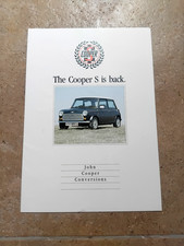 CLASSIC MINI GENUIN JOHN COOPER GARAGES THE S IS BACK CONVERSION BROCHURE RARE