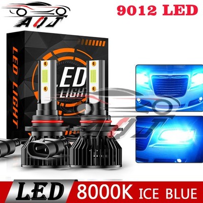 2x 9012 blue LED Headlights for Ford Taurus 2013-2019  8000K Hi/Low Beam Bulbs