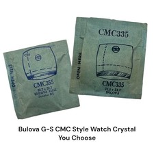 Bulova CMC Watch Crystal x 1 G-S Curved Square NOS You Choose