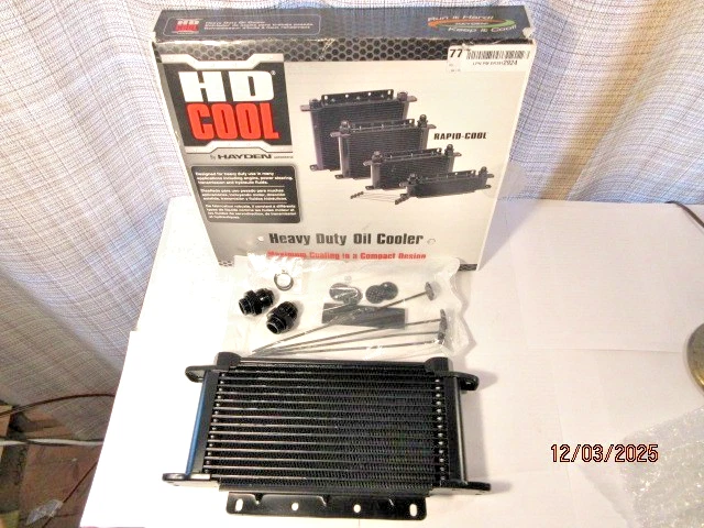 HAYDEN 777 Rapid-Cool 37mm Heavy Duty Engine/Transmission Oil Cooler, NEW - Image 2 of 4