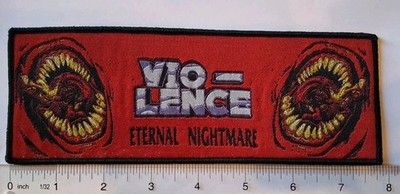 Vio-Lence Eternal Nightmare Strip Woven Patch Black Border