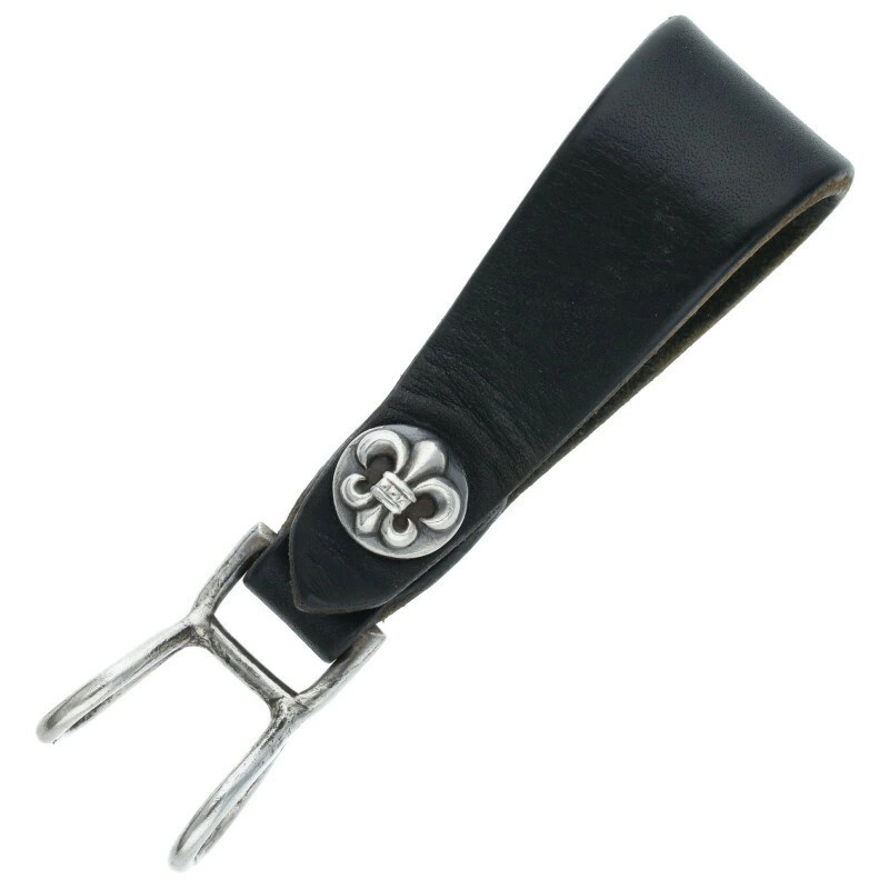 Chrome Hearts BELT LOOP BS Flare Ball Button Leather Belt Loop