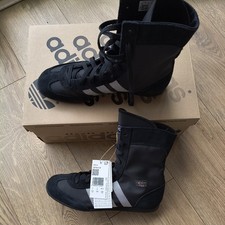 Scarpe da boxe Adidas Japan H da donna in nero argento taglia UK 7