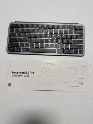 Keychron B1 Pro Wireless Bluetooth Keyboard   Low Profile   Black