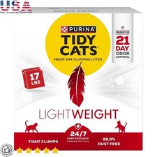 Cat Litter Lightweight Clumping Low Dust Odor Control Easy Scoop All Lifestages