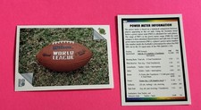1992 Ultimate World League of American Football #178 Power Meter Information