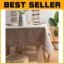 Versatile Cotton Linen Tablecloth 52x120 Inch