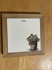 Tile Dry Erase Note Message Board Wood Frame The Empty Nest Farm House Garden