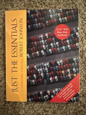 Just the Essentials of Elementary Statistics by Robert R. Johnson (1994,...