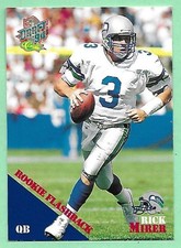 1994 Classic NFL Draft Rookie Flashback Rick Mirer #98 Seattle Seahawks👍