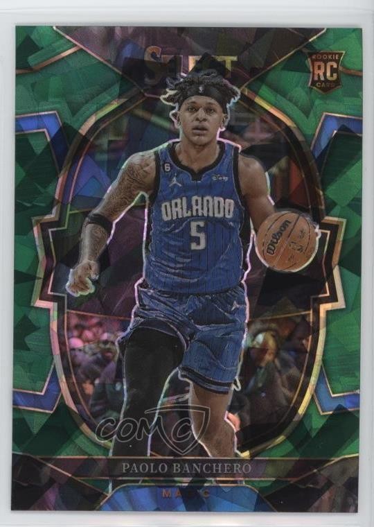 2022-23 Panini Select Concourse Green Ice Prizm Paolo Banchero #72 Rookie RC