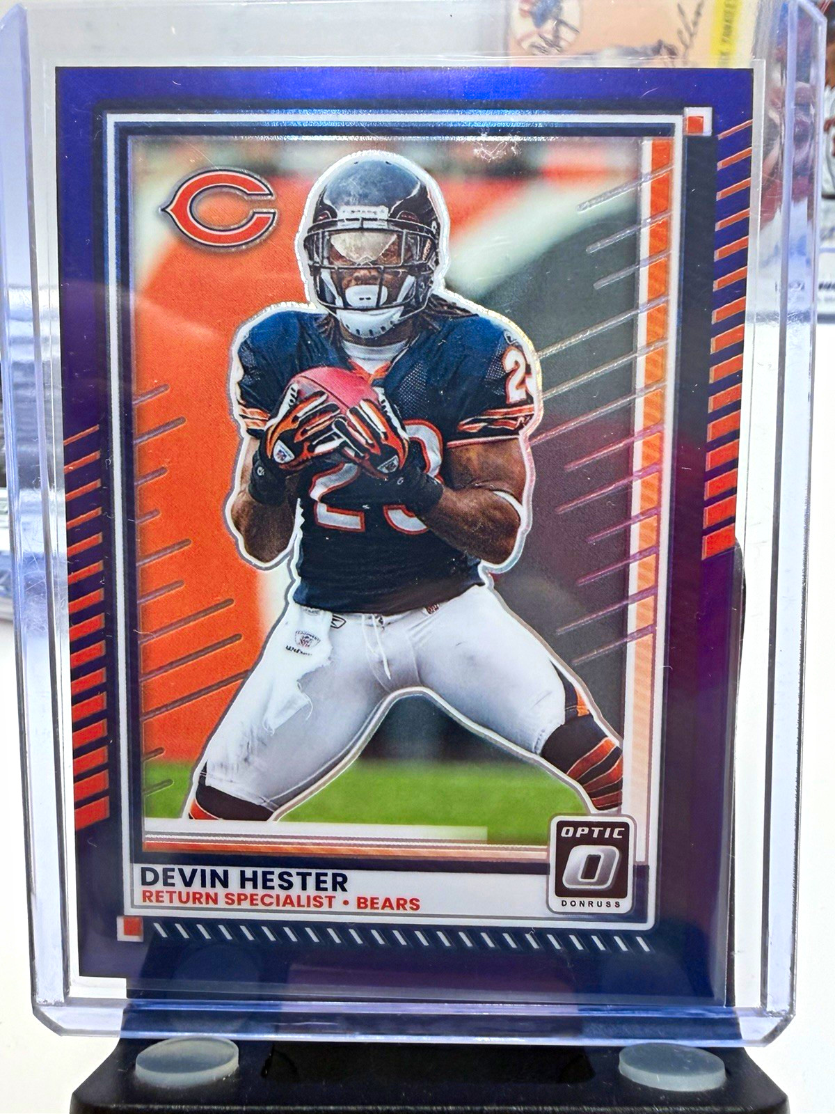 Panini 2025 Donruss Optic Devin Hester Purple Prizm /60 Bears #43