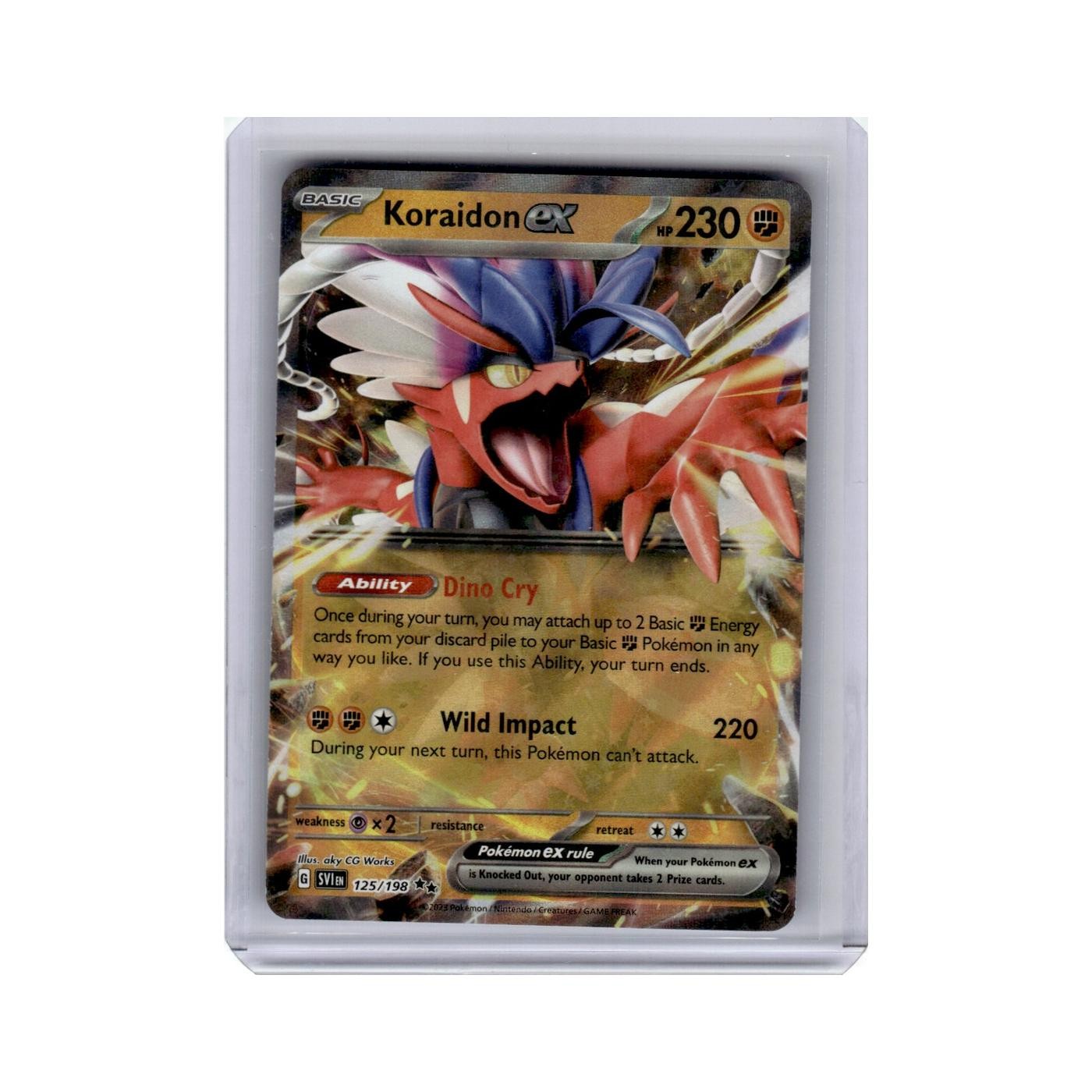 Koraidon ex 2023 Scarlet Violet #125 Pokemon Pokemon Card NM