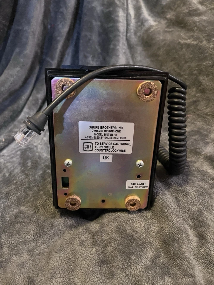 Shure Brothers 550TSB/II Mic Dynamic Loud Microphone 1 Pin (Rare) Modified - Image 4 of 4