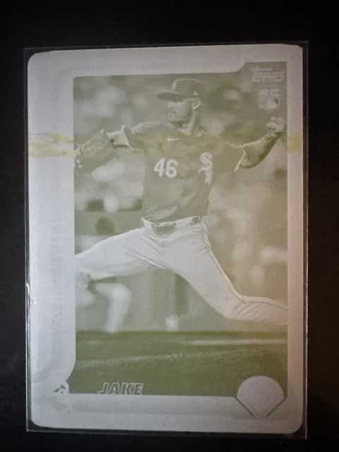 🔥 2025 Topps Jake Eder White Sox - Yellow Printing Plate 1/1 🔥
