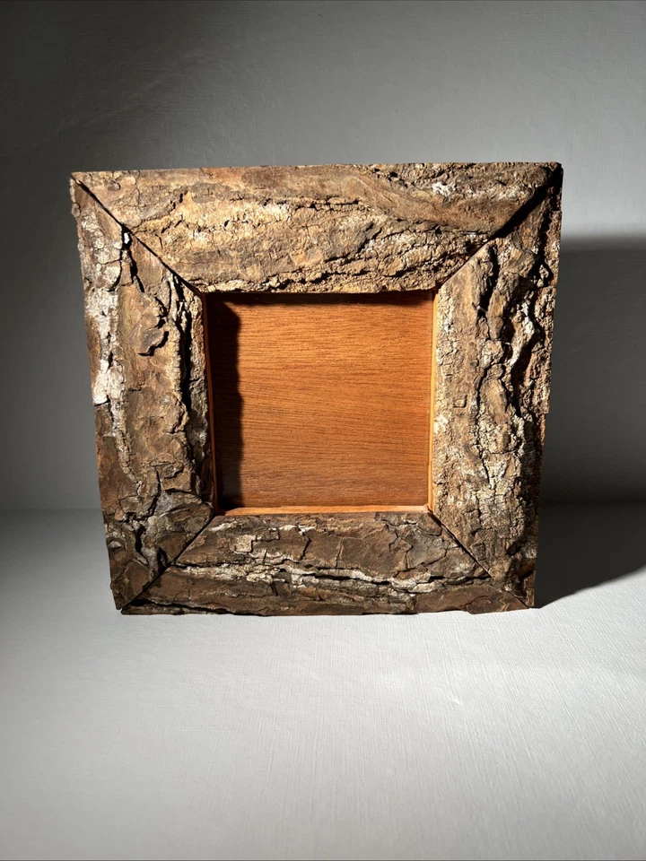 Rustic Bark Wood Picture Frame – Natural Tree Bark Design - Image 4 of 4