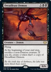 Dreadfeast Demon 108 - Innistrad: Crimson Vow Foil Rare