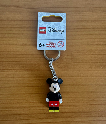 LEGO Disney Mickey Mouse Schlüsselanhänger mit Schlüsselring, mehrfarbig