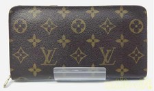 LOUIS VUITTON Monogram Zippy Wallet Long Wallet M60017 Brown CB