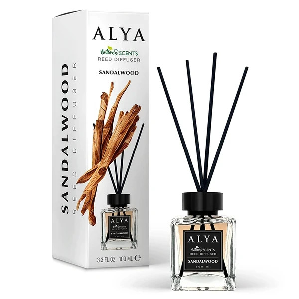 Reed Diffuser Fragrance 100ml / 3.3oz – Aromatherapy Home Scent w/ Black Reeds-image