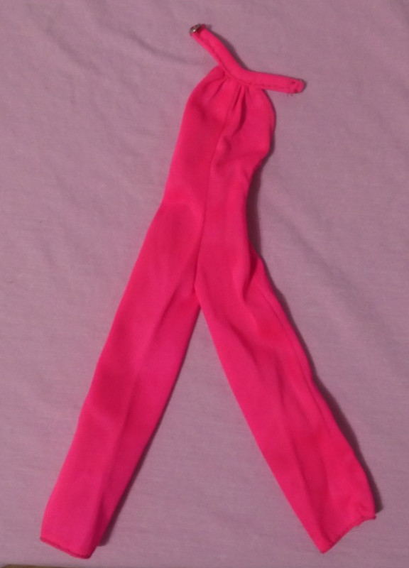 Vintage Barbie Clothes - Superstar Era Barbie 9966 Pink Jumpsuit