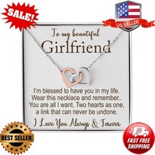 Personalized Girlfriend Gift, Unique Gift For Girlfriend, Heart Necklace
