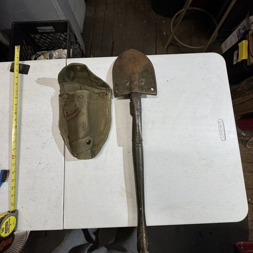 VTG Vietnam era U.S. 1965 Gardex-090 shovel & pick M-1956 Canvas And Leather - Picture 11 of 13