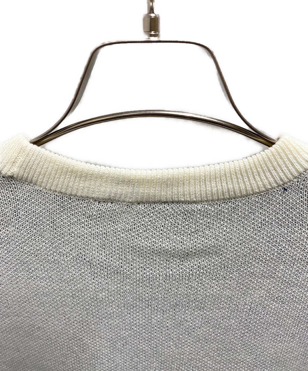 creative drug store × VERDY logo knit Size: L White x navy creative drug store × VERDY logo knit Size: L White x navy