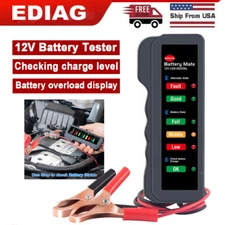 Car 12V Battery Tester Load Tester Alternator Analyzer Car Diagnostic Test Tool