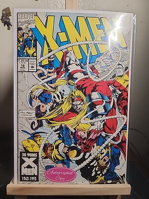 X-MEN 18 SIGNED BY MARK PENNINGTON 1993 .