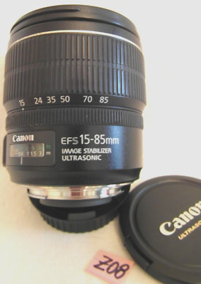CANON ZOOM LENS EF-S 15-85mm; 1:3.5-5.6 USM OBJEKTIV;  IS-IMAGE STABILIZER (Z08)