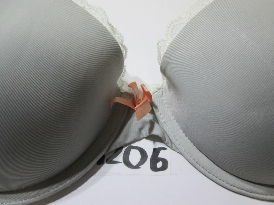 Sujetador Gilligan OMalley Talla 34C Gris Forrado con Aros Correas Ajustables Encaje Foto 3 de 4