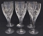 SET OF 6 WATERFORD Crystal JOHN ROCHA 9" Wine Glasses IRELAND — photo 1