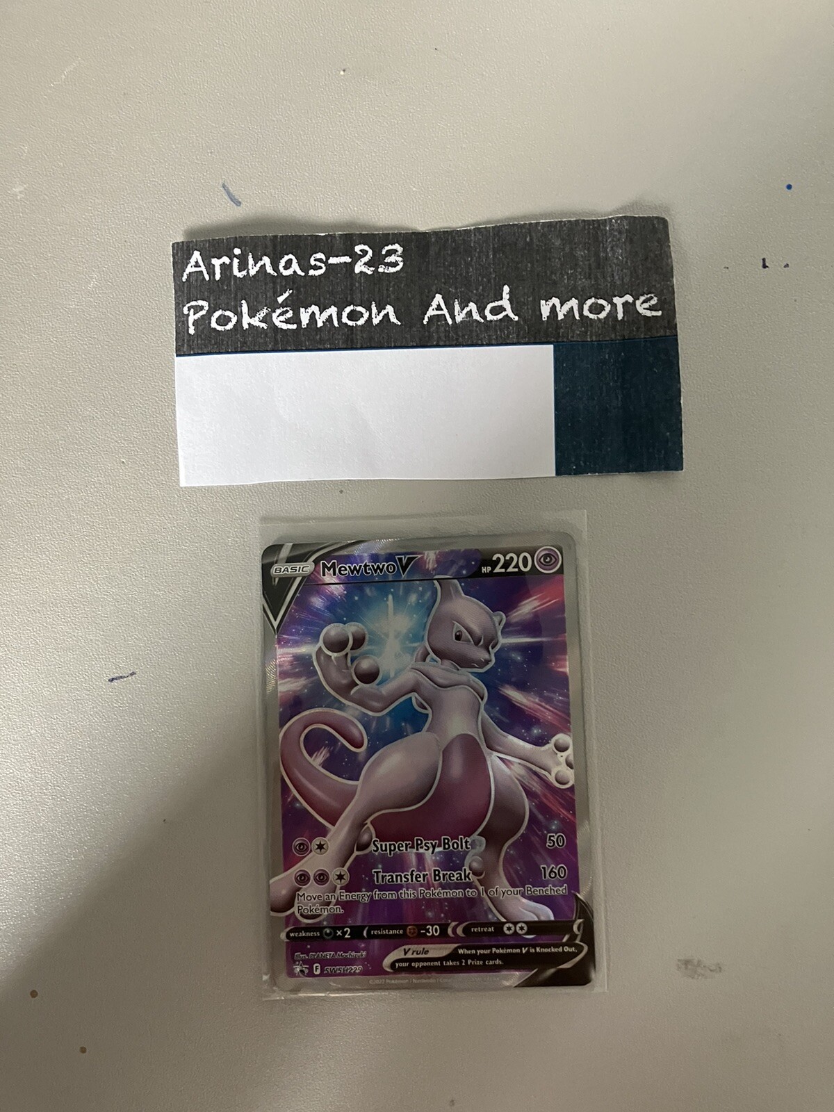 Mewtwo V - SWSH229 - Pokemon Go - Black Star Promo - Pokemon Card TCG