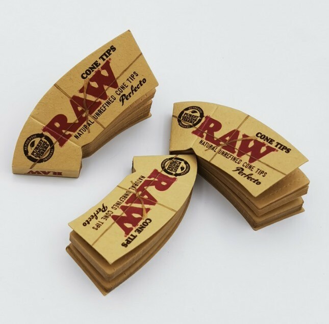 Filtres à Cigarette RAW Tips Cone Perfecto - Lot De 3 Boîtes De 72 - Forme Conique, Non Blanchis