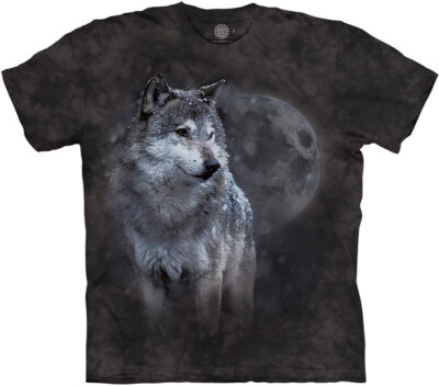The Mountain T-Shirt Winters Eve Wolf
